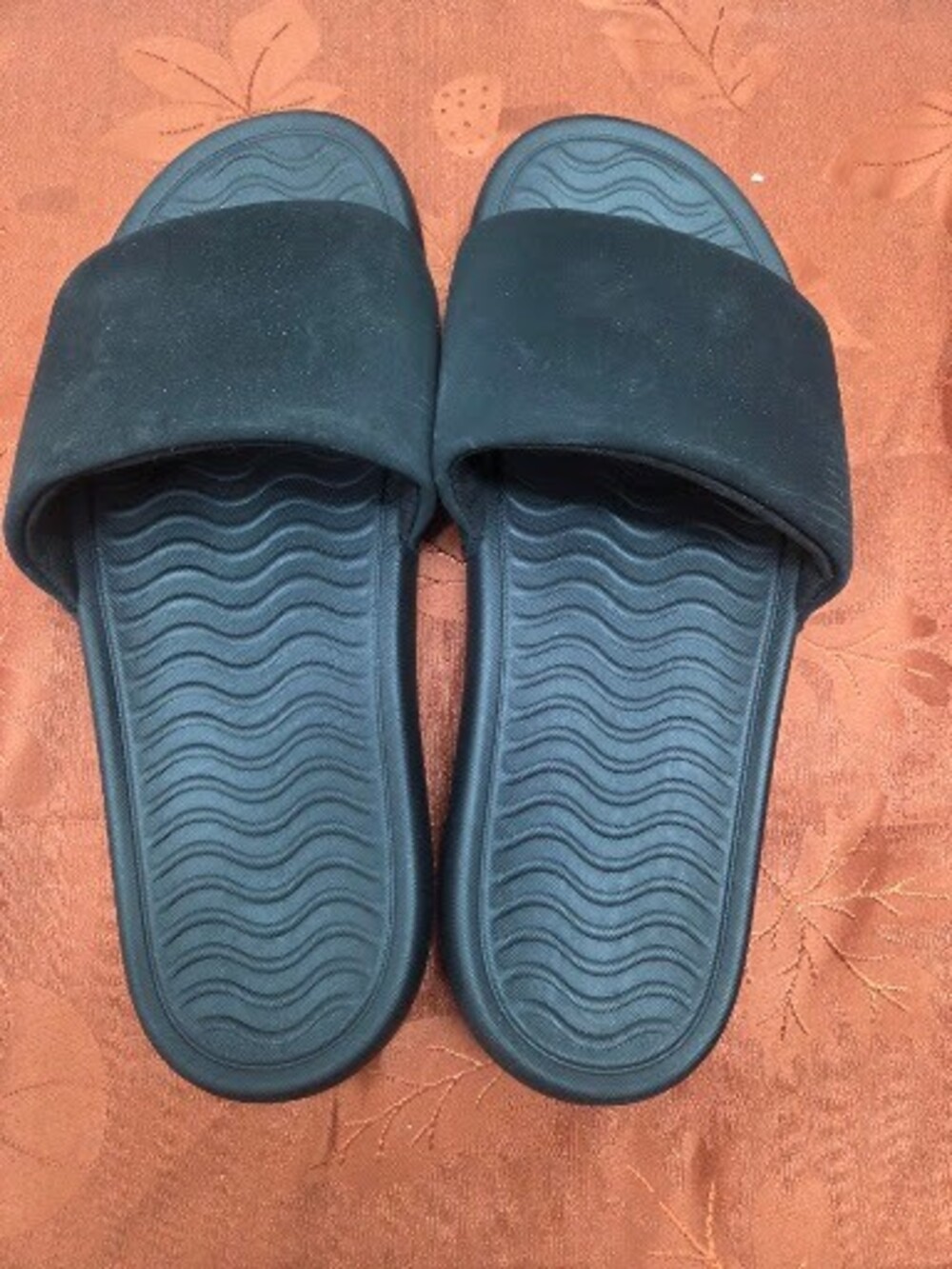 LAZYPANTS Women's Comfort Slide Sandals, Black, Size 8 US